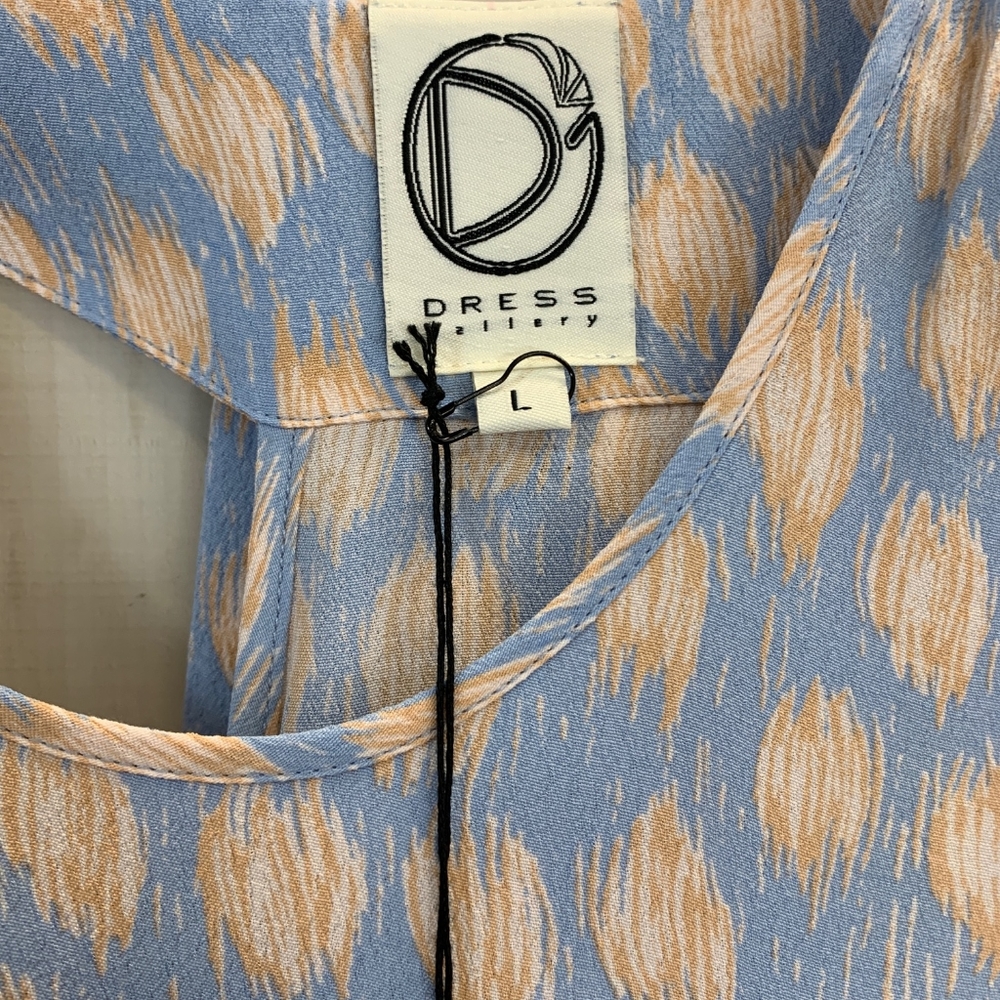 Dress Gallery Blue Peach Hi Lo Tank Tunic L - Picture 3 of 3